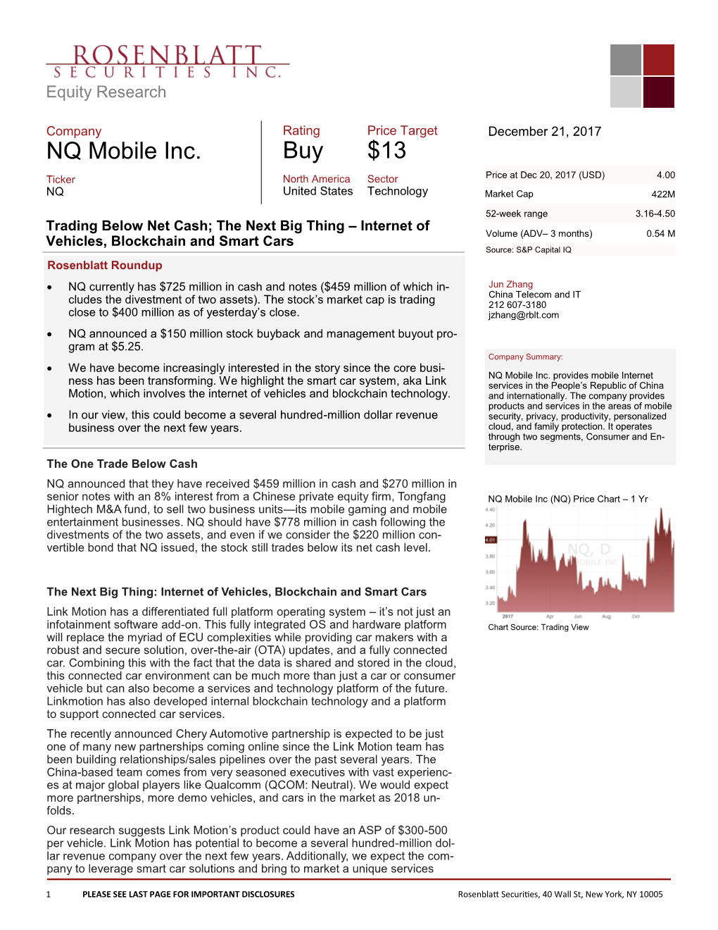 Buy $13 NQ Mobile Inc