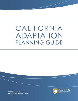 California Adaptation Planning Guide