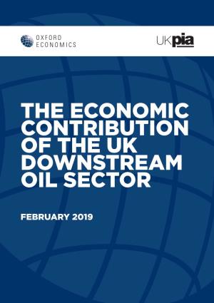 The Economic Contribution of the Uk Downstream Oil Sector