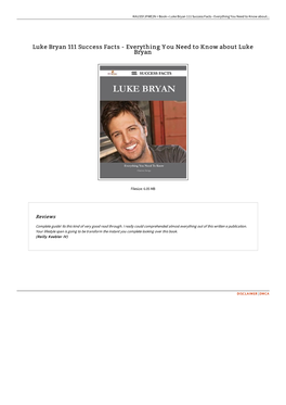 Read Ebook &gt; Luke Bryan 111 Success Facts