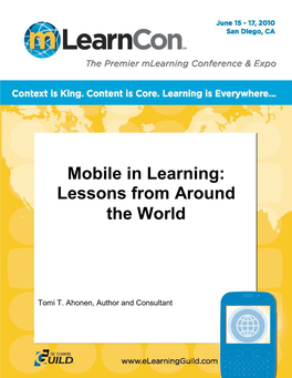 Mobile in Learning: Lessons from Around the World