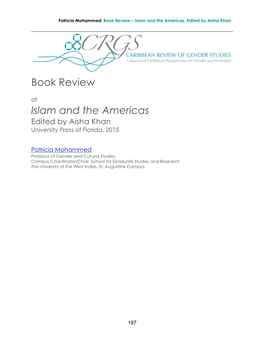 Review of Islam and the Americas, Edited by Aisha Khan