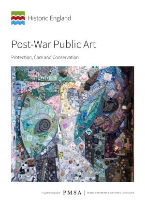 Post-War Public Art Protection, Care and Conservation