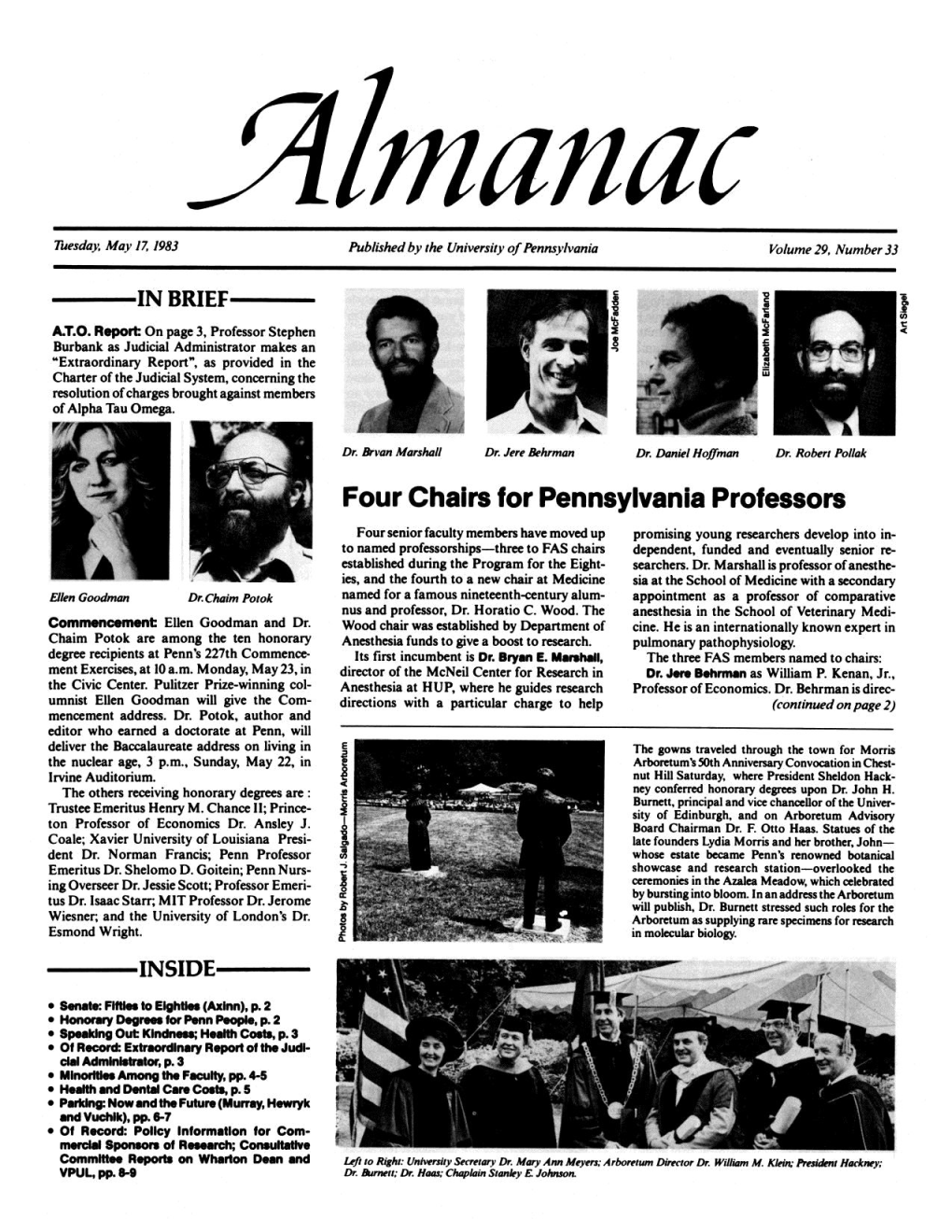 Almanac, 05/17/83, Vol. 29, No. 33