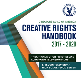 DGA Creative Rights Handbook 2017-2020