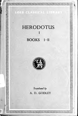 HERODOTUS 1 1 I 1 1 I BOOKS I -II I 1 a I