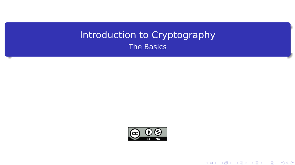 Cryptography the Basics Mathiness