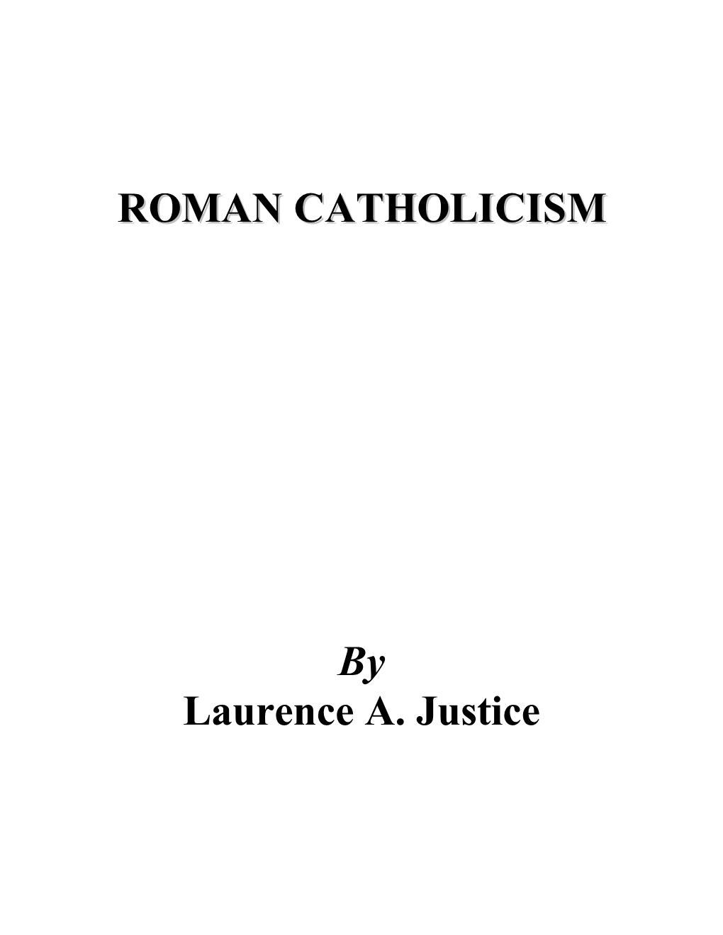 Roman Catholicism