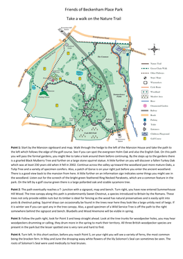 Friends of Beckenham Place Park Take a Walk on the Nature Trail