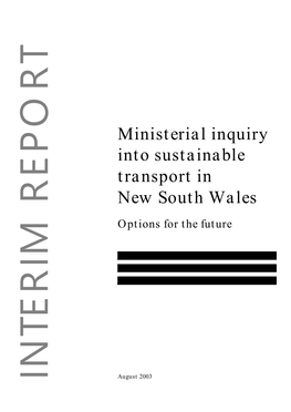 Parry Report (Ministerial Inquiry Into Sustainable Transport