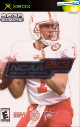 NCAA College Football 2K3 Disc on the Disc Tray with the Label Facing up and Close the Disc Tray