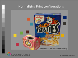 Normalizing Properly All Printing Configurations