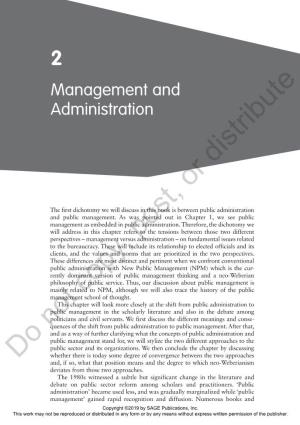 Management and Administration