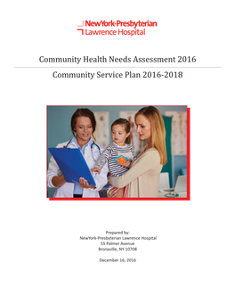 Community Health Needs Assessment 2016 Community Service Plan 2016-2018
