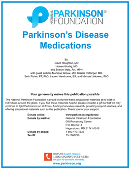 Parkinson's Disease Medications