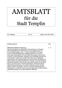 Amtsblatt Nr. 01