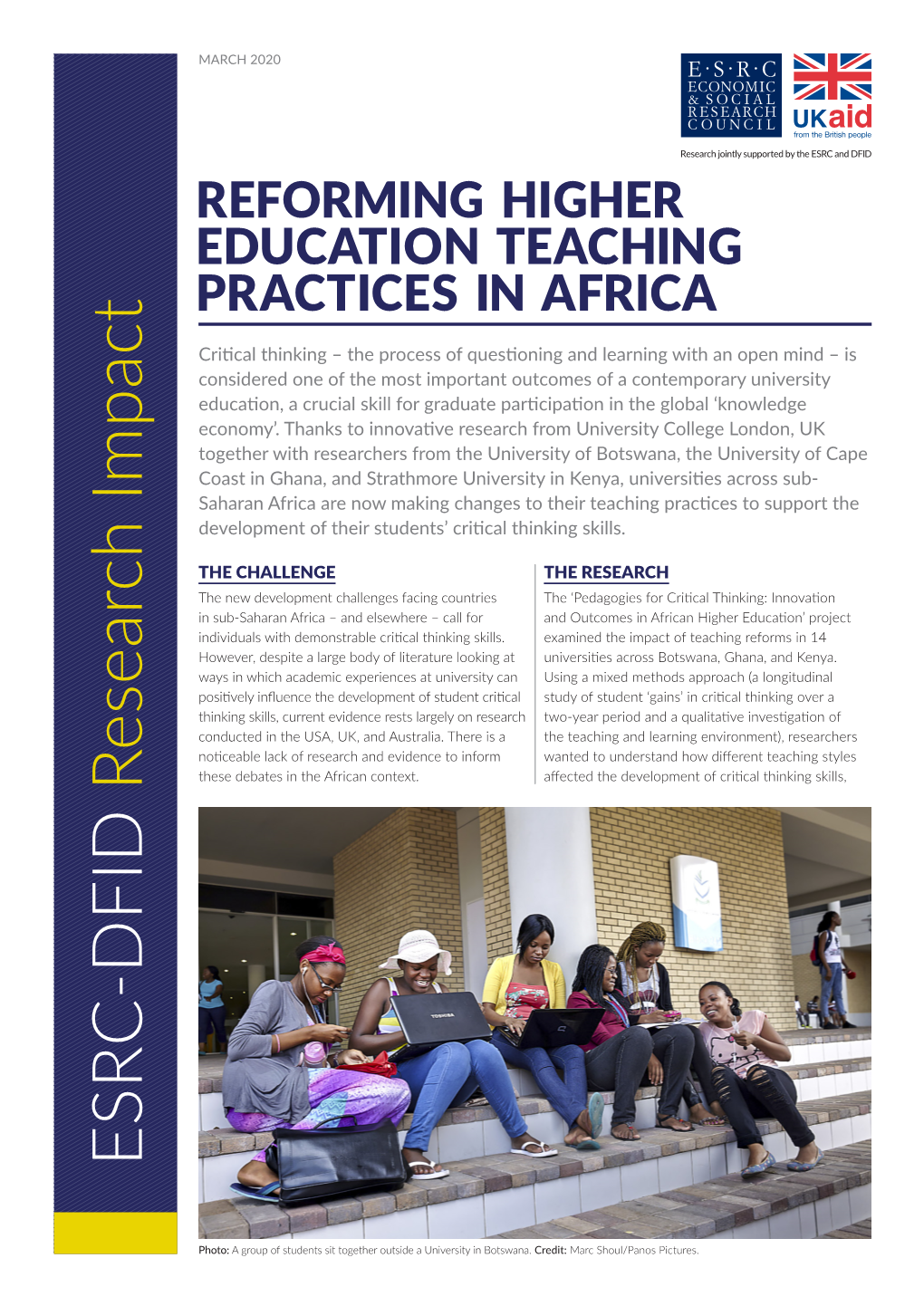 Reforming Higher Education Teaching Practices in Africa