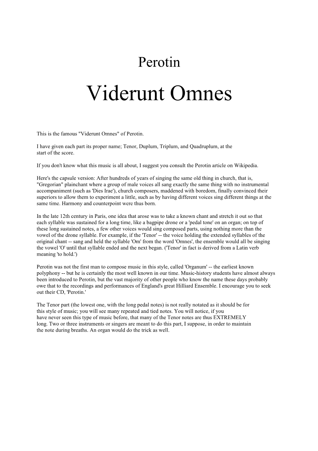 Viderunt Omnes