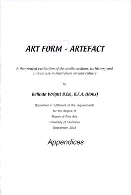 Art Form -- Artefact