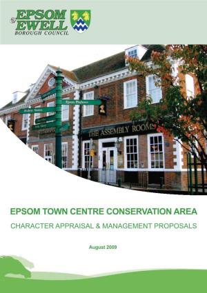 Epsom Town Centre Conservation Area Character Appraisal & Management Proposals