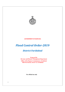 Flood Control Ord Flood Control Order-201 2019