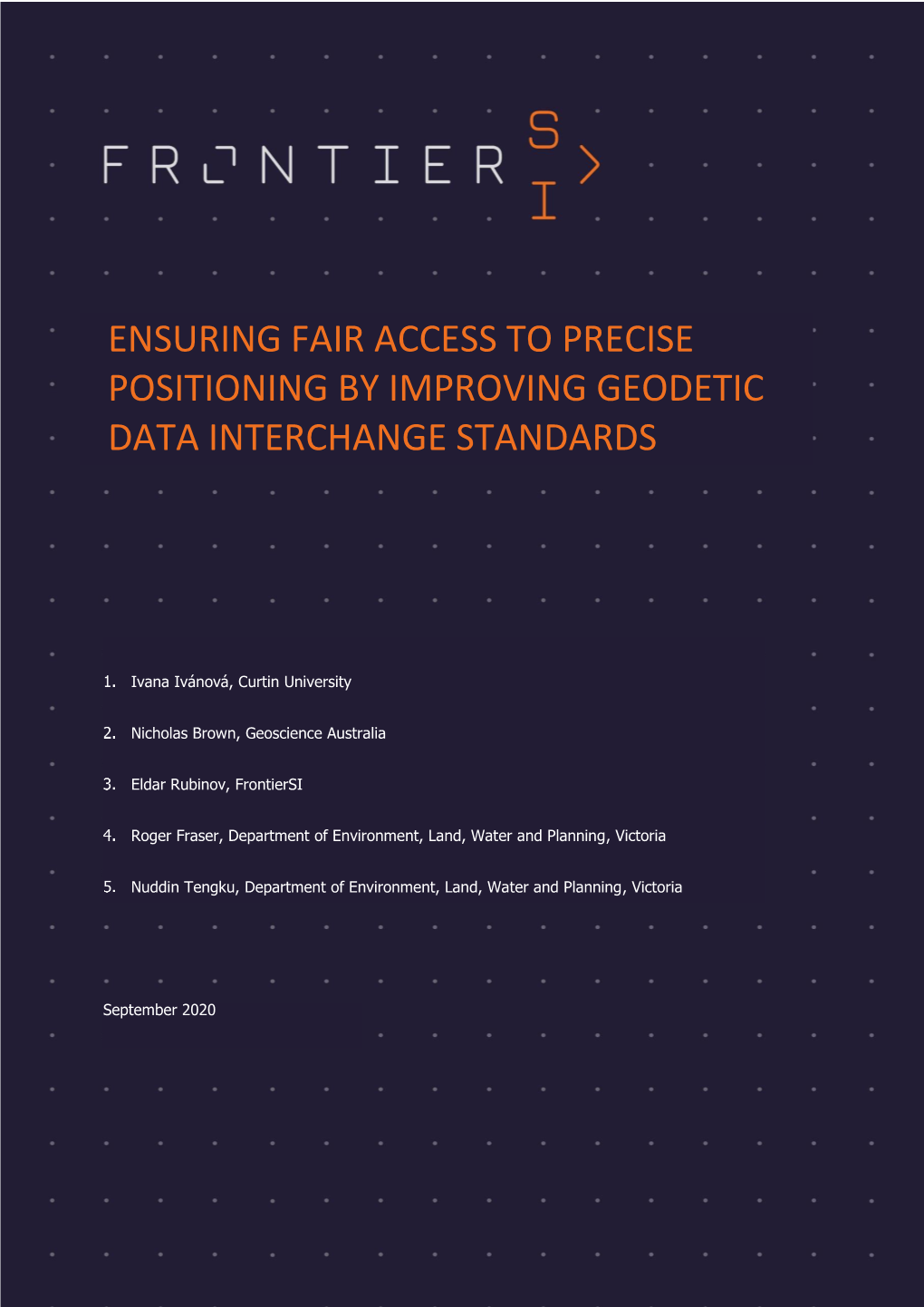 Ensuring Fair Access to Precise Positioning by Improving Geodetic Data Interchange Standards