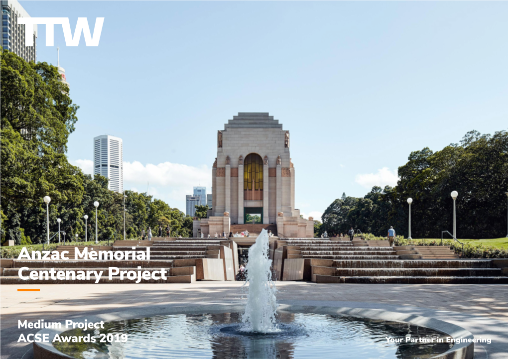 Anzac Memorial Centenary Project