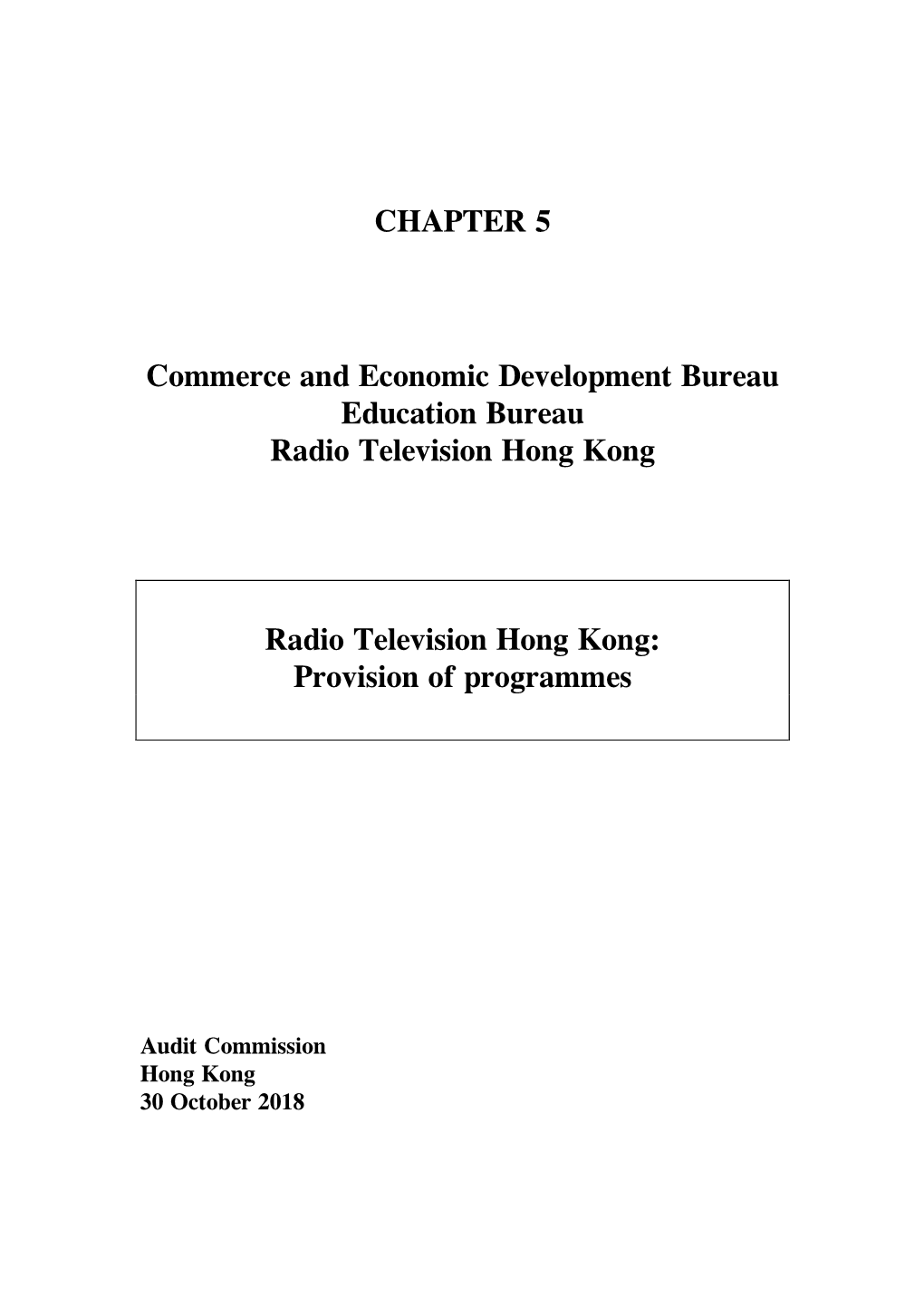 CHAPTER 5 Commerce and Economic