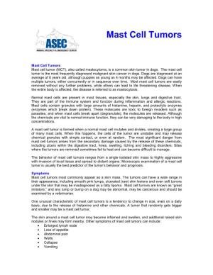 Mast Cell Tumors