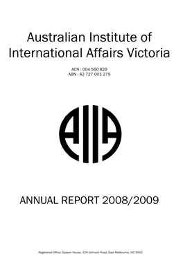 Australian Institute of International Affairs Victoria