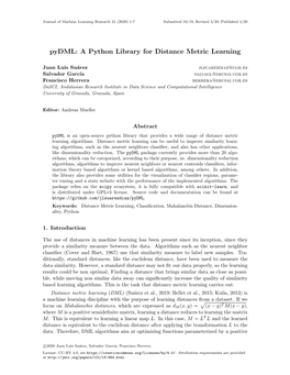 Pydml: a Python Library for Distance Metric Learning