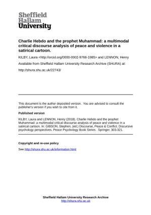Charlie Hebdo and the Prophet Muhammad: a Multimodal Critical Discourse Analysis of Peace and Violence in a Satirical Cartoon