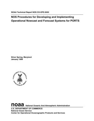 Nowcast and Forecast Hydrodynamic Model Systems, NOS Procedures