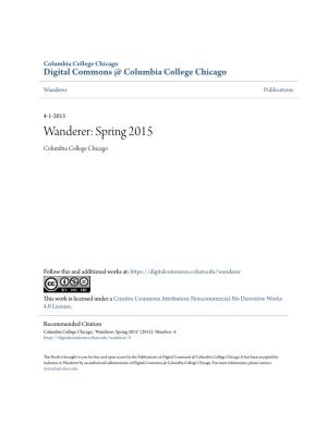 Wanderer: Spring 2015 Columbia College Chicago