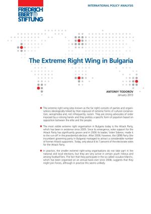 The Extreme Right Wing in Bulgaria