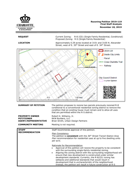 REQUEST Current Zoning: R-8 (CD) (Single Family Residential