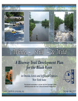 White, Still, & Wild a Blueway Trail Development Plan for the Black River