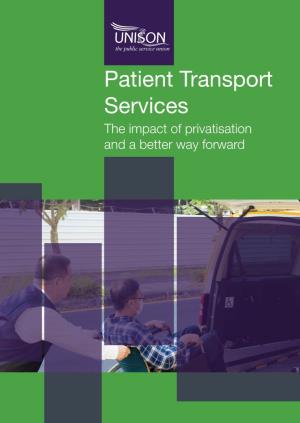 Report on Patient Transport Services[1].Pdf 1 10/04/2017 14:05