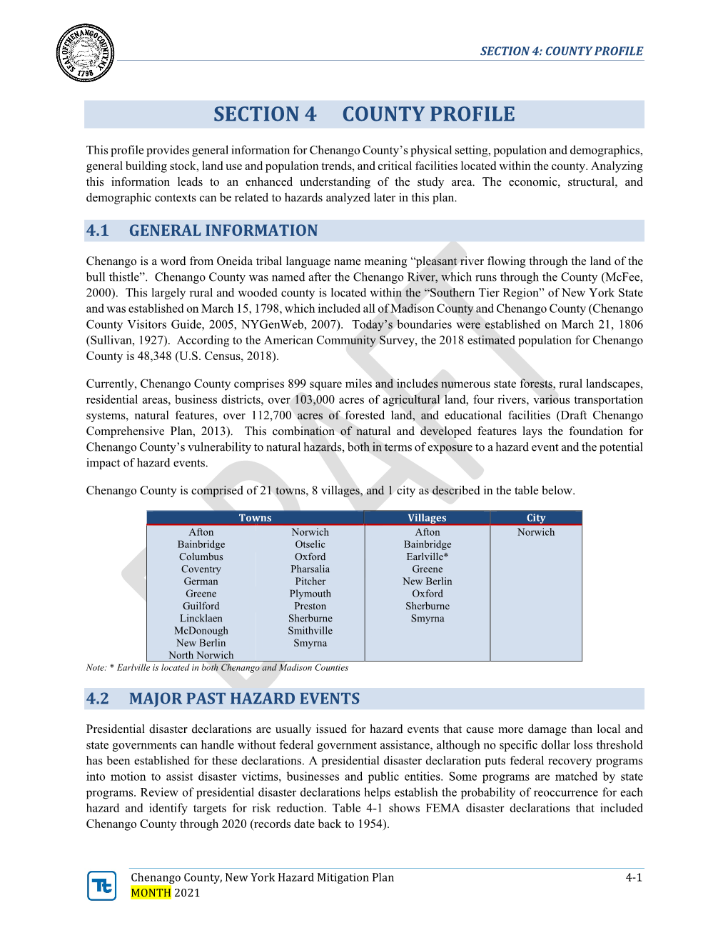 Section 4- County Profile