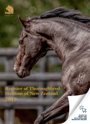 Register of Thoroughbred Stallions of New Zealand 2019