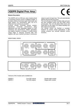 IQDPR Digital Proc Amp C Module Description