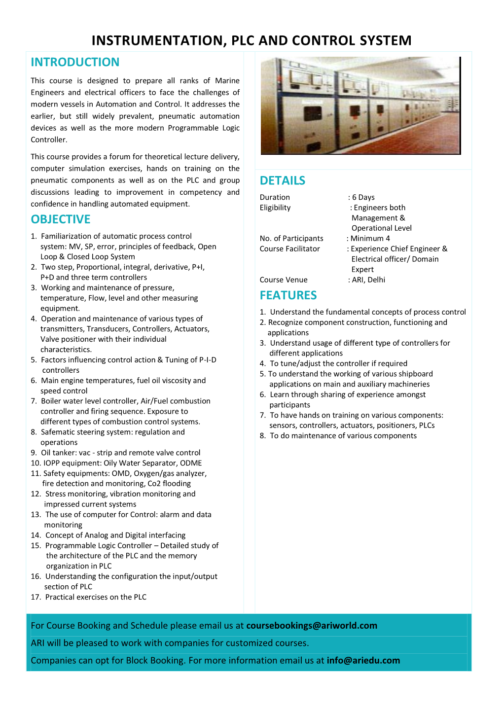 Instrumentation, Plc and Control System