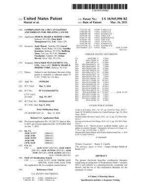 ( 12 ) United States Patent ( 10 ) Patent No .: US 10,945,990 B2 Matsui Et Al