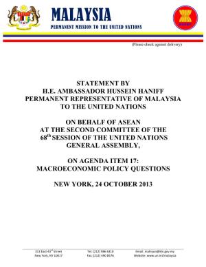 Malaysia Permanent Mission to the United Nations