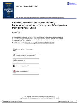 The Impact of Family Background on Educated Young People's Migration