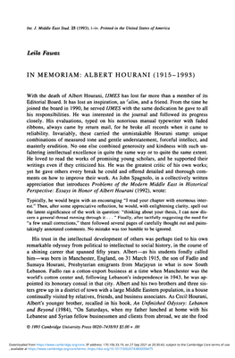 Albert Hourani (1915-1993)