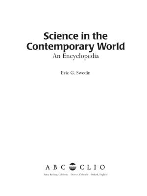 Science in the Contemporary World an Encyclopedia
