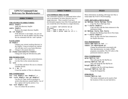 LINUX Command Line Reference for Bioinformatics