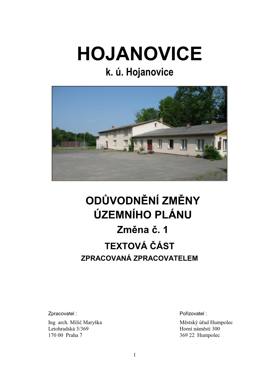 HOJANOVICE K