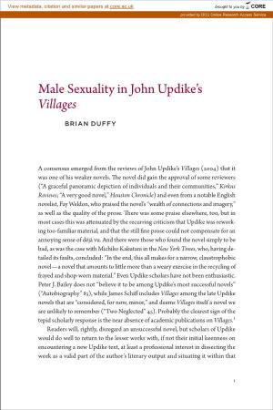 Male Sexuality in John Updike's Villages